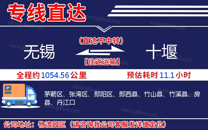 無錫到十堰物流公司 無錫到十堰物流公司